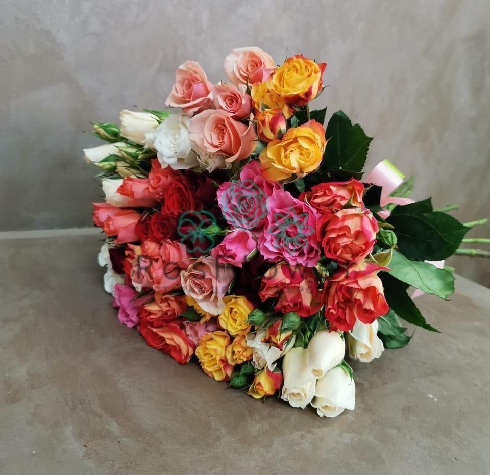 Букет цветов из: Розы в Троицком Омской области