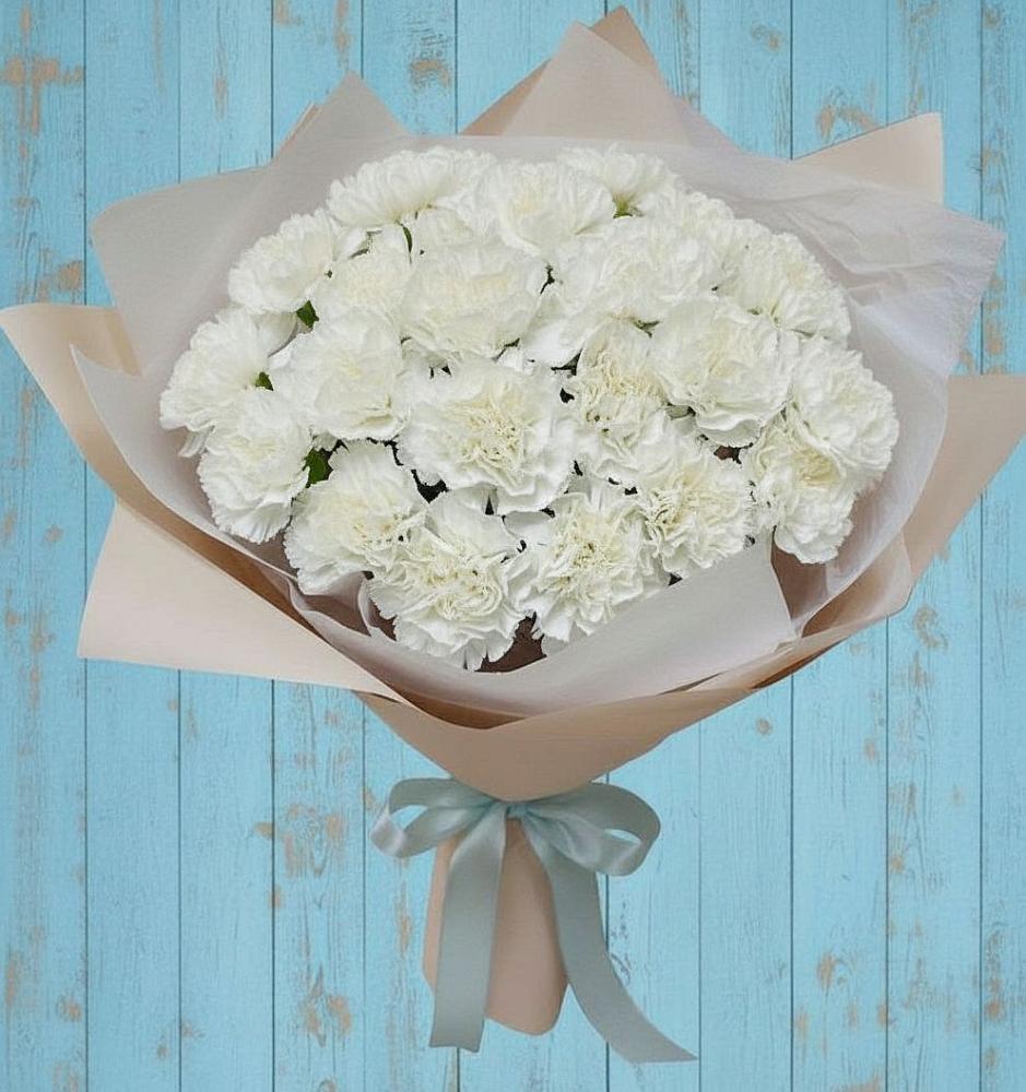 Букет цветов из: Гвоздики в Троицком Омской области