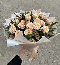 Букет Кремовые розы Латте #REPLACE_PRED# Троицком Омской области