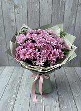 Букет цветов из:  Хризантемы в Троицком Омской области