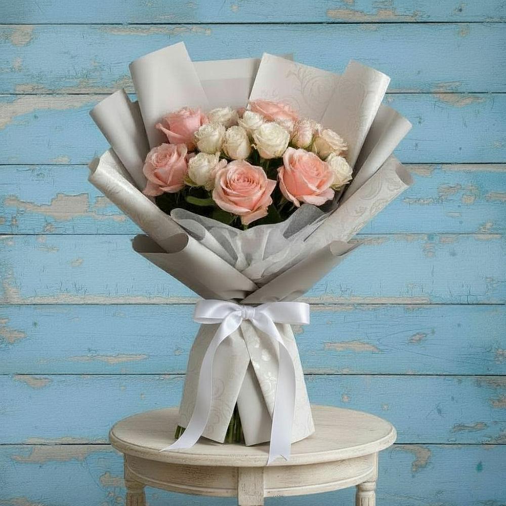 Букет цветов из: Розы в Троицком Омской области