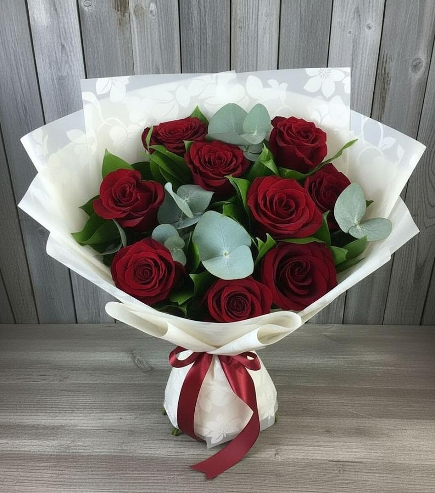 Букет цветов из: Розы в Троицком Омской области