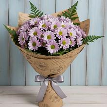 Букет цветов из:  Хризантемы #REPLACE_PRED# Троицком Омской области