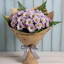 Букет цветов из:  Хризантемы в Троицком Омской области
