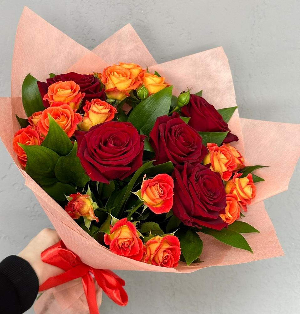 Букет Любовь и восторг в Троицком Омской области