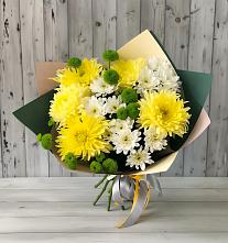 Букет цветов из:  Хризантемы #REPLACE_PRED# Троицком Омской области