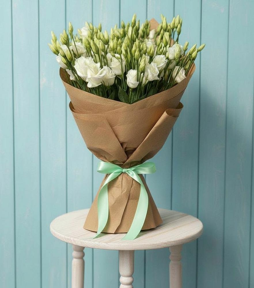 Букет цветов из: Лизиантусы в Троицком Омской области