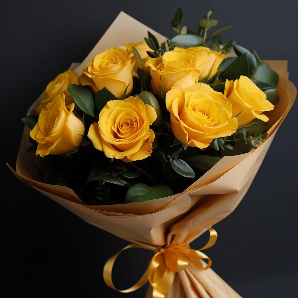 Букет цветов из: Розы в Троицком Омской области