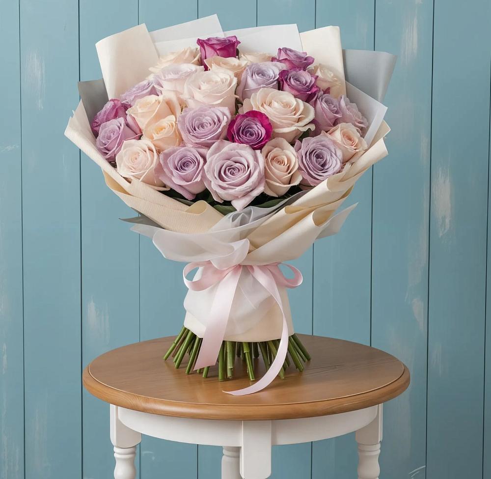 Букет цветов из: Розы в Троицком Омской области