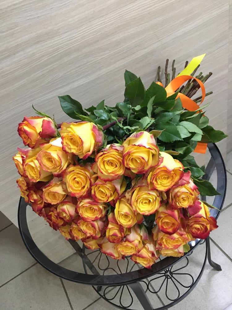 Букет Желтые розы в Троицком Омской области