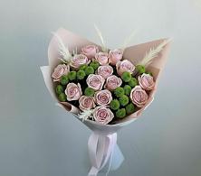 Букет цветов из:  Розы и Хризантемы #REPLACE_PRED# Троицком Омской области