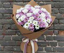 Букет цветов из:  Хризантемы в Троицком Омской области