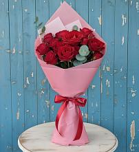 Букет цветов из:  Розы в Троицком Омской области