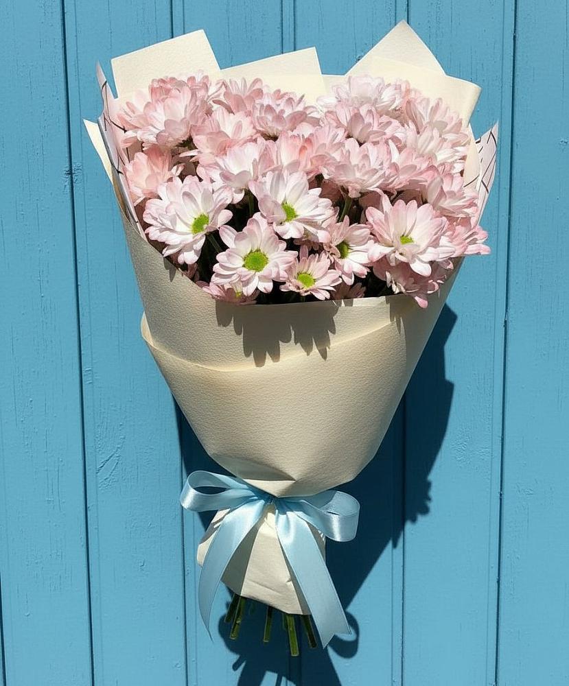 Букет цветов из: Хризантемы в Троицком Омской области