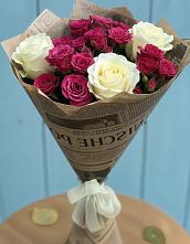 Букет цветов из:  Розы #REPLACE_PRED# Троицком Омской области