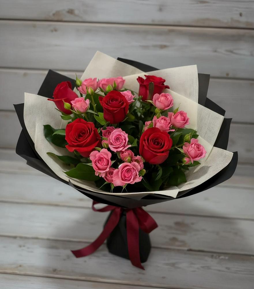 Букет цветов из: Розы в Троицком Омской области