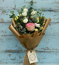 Букет цветов из:  Розы и Лизиантусы #REPLACE_PRED# Троицком Омской области